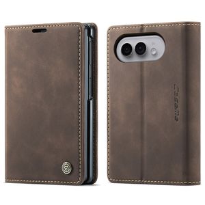 CASEME iPhone Duo Lompakkokotelo PU-nahkaa - Ruskea