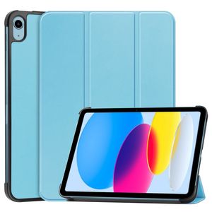 iPad A16 11" 2025/10.9" 2024 Tri-fold flip cover i kunstlæder - Blå