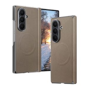 Samsung Galaxy Z Fold8 Ultra MagSafe Kuori PU-nahkaa - Beige