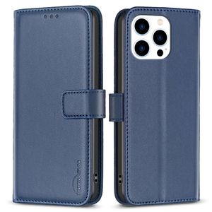 BINFEN COLOR iPhone 14 Pro Max Wallet Cover Stand - Blue