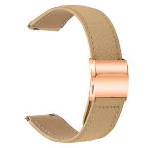 Garmin D2 Air X10/Venu/Approach S40 etc. Urrem Ægte Læder – Kamel