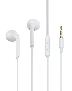 Exibel in-ear hovedtelefoner med ledning og mikrofon 3,5 mm - Hvid