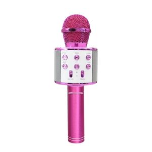 Forever-mikrofoni Bluetooth-kaiuttimella – Vaaleanpunainen