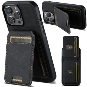 SUTENI iPhone 11 Pro Max Cover med Kortholder & Stativ – Sort