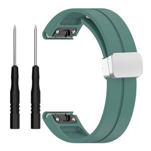 Garmin Fenix 7S Silicone Watch Strap - Green