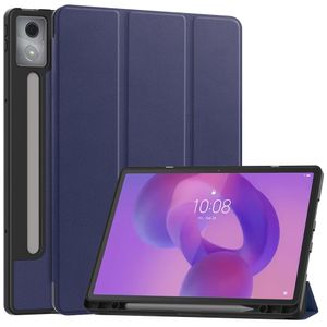 Lenovo Idea Tab Pro Tri-Fold Etui med Stativ og Pennespor – Mørkblå