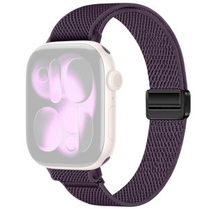 Apple Watch 42/41/40/38mm Smalt Klockarmband i Nylon - Lila