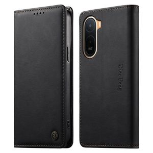 DIERFENG Xiaomi Poco C85x 5G/Redmi A7 Pro Plånboksfodral RFID - Svart