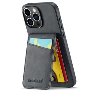 FIERRE SHANN iPhone 16 Pro Deksel med Kortspor - Svart