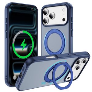 iPhone 18 Pro/17 Pro MagSafe Deksel med ringstøtte - Blå