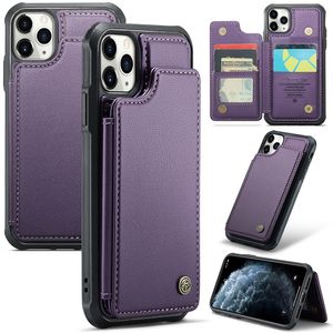 CASEME iPhone 11 Pro Cover med 5 Kortplads - Lilla