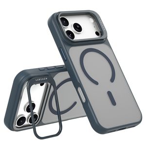 LEREACH iPhone 18 Pro Max/17 Pro Max MagSafe Kuori jalustalla - Sininen