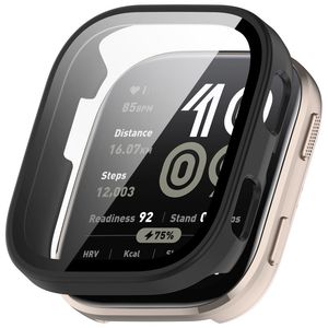 Huami Amazfit Bip 6-deksel med skjermbeskytter i herdet glass – svart