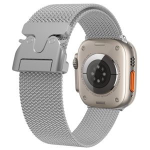 Apple Watch 38/40/41/42mm  Milanese Quick Release Urrem - Sølv