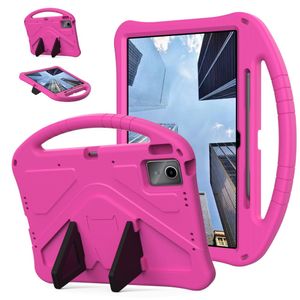 Lenovo Idea Tab Plus Deksel med Stativ og Håndtak - Rosa