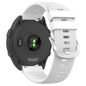 Garmin Forerunner 265 klokkerem i silikon - hvit