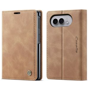 CASEME iPhone Duo Lompakkokotelo PU-nahkaa - Ruskea