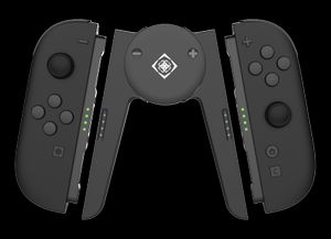DELTACO GAMING grepp och laddstation för Nintendo Switch 2 Joy-Cons - Svart