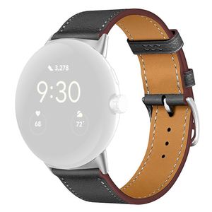 Google Pixel Watch 3 45 mm Kellonranneke nahkaa - musta