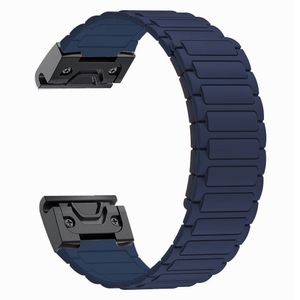 Garmin Fenix 8/Fenix 8 Pro/Fenix E osv. Klokkereim Silikon – Blå