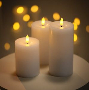 Northlight LED Stompkaarsen 3-pack met Timer en Touch