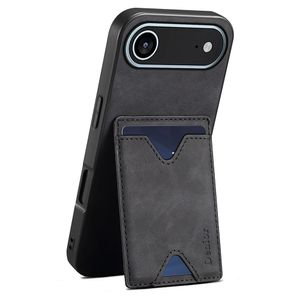 DENIOR iPhone Air Kuori jalustalla - Musta