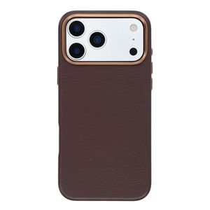 iPhone 18 Pro Max/17 Pro Max Skal i PU-läder - Mörkbrun