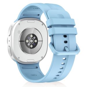 Samsung Galaxy Watch9/20 silikon klokkerem med hurtigfeste S - Lysblå