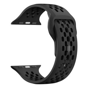 Apple Watch 42/44/46/49mm Silikone Urrem – Sort