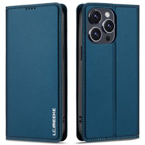 LC.IMEEKE iPhone 14 Pro Max Wallet Cover Stand - Blue