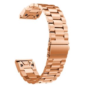 Garmin Fenix 5X Stainless Steel Watch Strap - Rose Gold