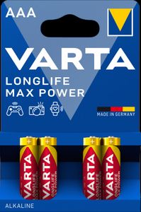 AAA Varta Longlife Max Power  LR3 Alkaline 4er Blister