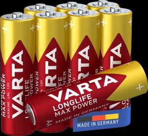 VARTA Longlife Max Power AA batteri, 8-pak