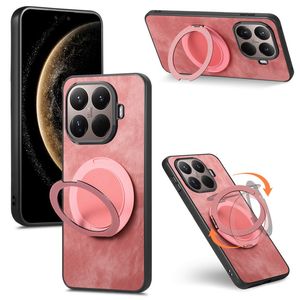 Xiaomi 17T Pro Skal i PU-läder med ringstativ - Rosa