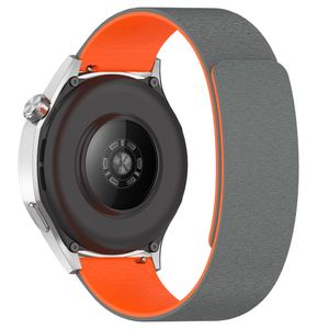 Samsung Galaxy Watch/Garmin Forerunner m.fl. Silikon Klockarmband – Grå/Orange