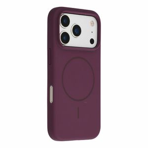 X-LEVEL iPhone 18 Pro Max/17 Pro Max MagSafe kuori silikonista - Cherry Red