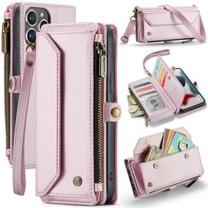 CASEME iPhone 13 Pro Max Lompakkokotelo Korttipaikoilla – Vaaleanpunainen