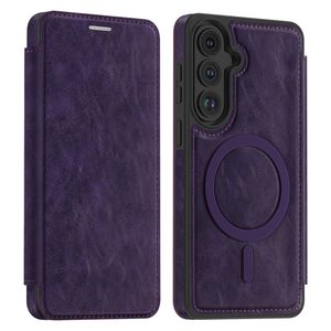 Samsung Galaxy S26 Plus MagSafe Lompakkokotelo - Tummanvioletti