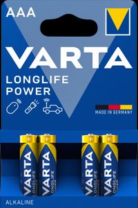 VARTA Longlife Power AAA Batterien, 4er-Pack