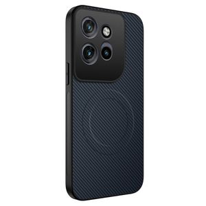 Motorola Edge 70 5G Kolfibertextur MagSafe-kompatibelt Skal – Blå