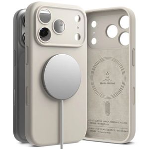 Ringke Silicone Magnetic MagSafe Kuori till iPhone 17 Pro Max - Beige