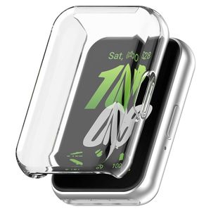 Samsung Galaxy Fit 6 cover med Skærmbeskytter for smartur - Gennemsigtig, Hvid