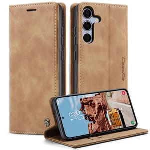 CASEME Samsung Galaxy S25 FE Plånboksfodral med Kortfack - Brun
