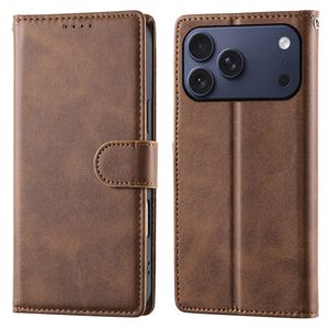iPhone 18 Pro Max/17 Pro Max Lompakkokotelo jalustalla - Ruskea