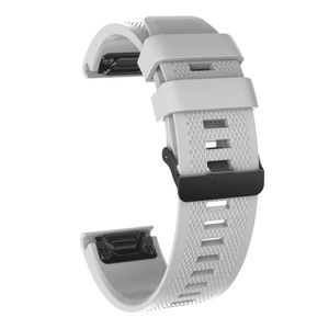Garmin Fenix 5X/5X Plus/3/3 HR Urrem med Sort Spænde - Grå