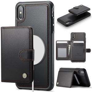 JEEHOOD iPhone XS Max Pungcover Kortholder RFID MagSafe – Sort