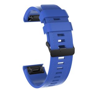 Garmin Fenix 5X/5X Plus/3/3HR Urrem med Sort Spænde - Blå