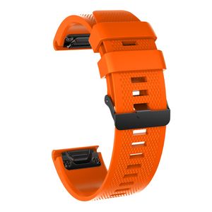 Garmin Fenix 5X/5X Plus/3/3 HR Urrem med Sort Spænde - Orange