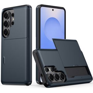 AMORUS Samsung Galaxy S26 Ultra Case Card Holder - Navy Blue