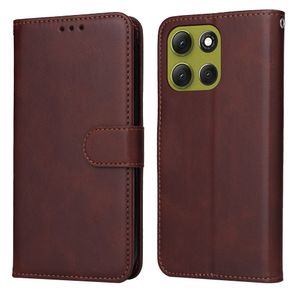 Motorola Moto G86 Power 5G/G86 5G Wallet Cover with Stand – Brown
